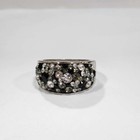 QVC Bronze Shades of Crystal Band Ring by Bronzo Italia Ring Pre-owned Jewelry — photo 3