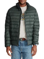 Polo Ralph Lauren men's Grey Packable Quilted Puffer Jacket - 2XLT - retail $248