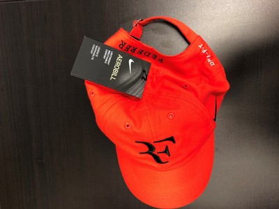 red federer hat