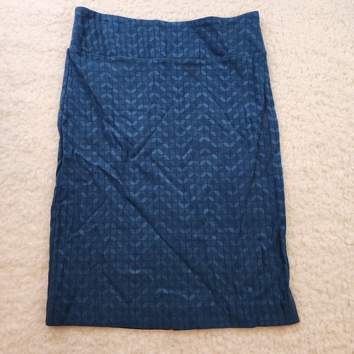 Margaret M Pencil Skirt Lg Geometric Diamonds Mulberry Rayon Stretch Pull Waist - Picture 1 of 11