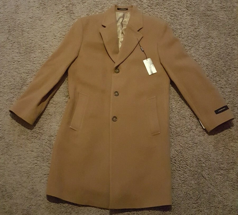 Michael Kors Men's Madison Camel Colored Topcoat Size 38S Style MK18702