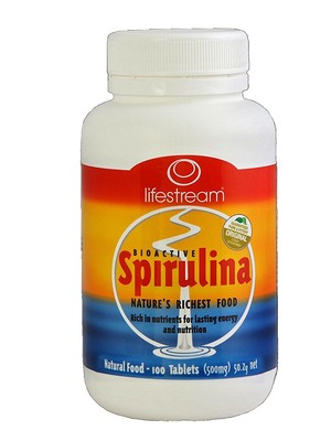 Lifestream spirulina tablets 500mg 1x200 tabs (9403067100125)