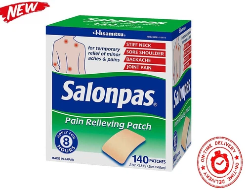 SALONPAS 140 Pain Relieving Patches external Arthritis Back Relief NEW!