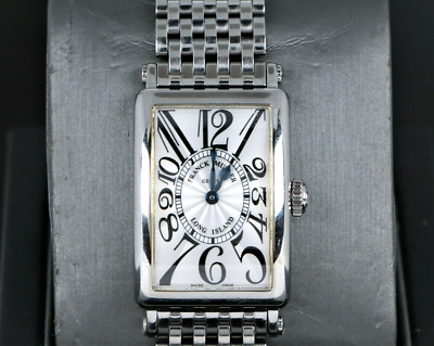 $8,200 Franck Muller Long Island Stainless Steel 32mm Rectangle