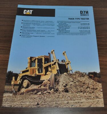 Caterpillar D7H Dozer Tractor Specification Technical Data Brochure Prospekt