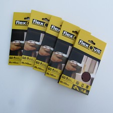 Flexovit Palm Sander Sanding Triangles 95 x 145mm Course 60 Grit x 30 Pads