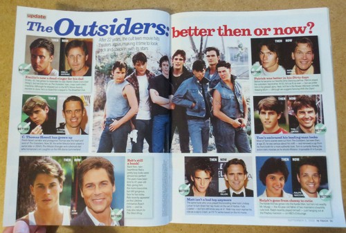 InTouch Magazine Angelina Jolie Will Estes Blue Bloods Guess Print Ad OUTSIDERS - 第 5/7 張圖片