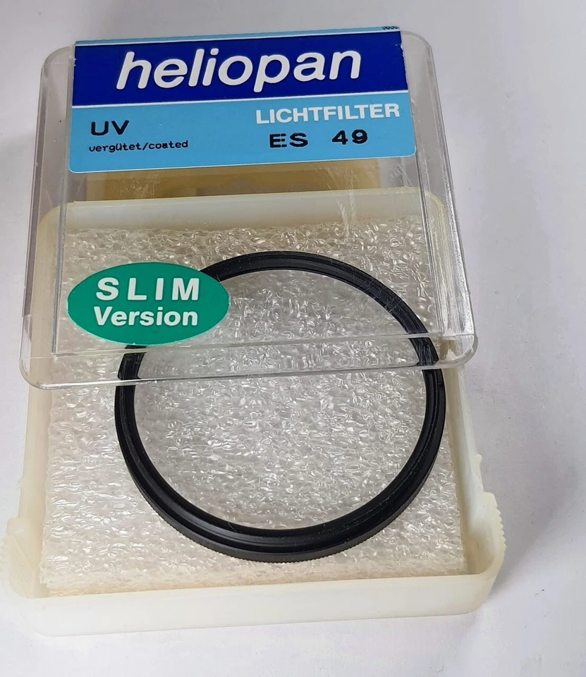 Heliopan 49mm UV Glass Lens Protector Safety Filter ES-49 49 mm Germany Slim Ver - Image 2 of 4