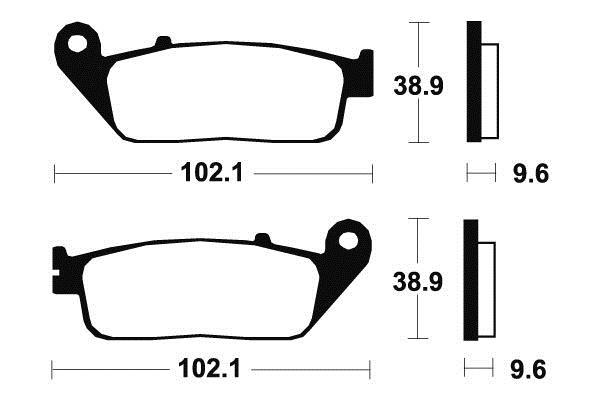 Plaquettes de frein avant Bendix pour moto Honda CBF 1000 F