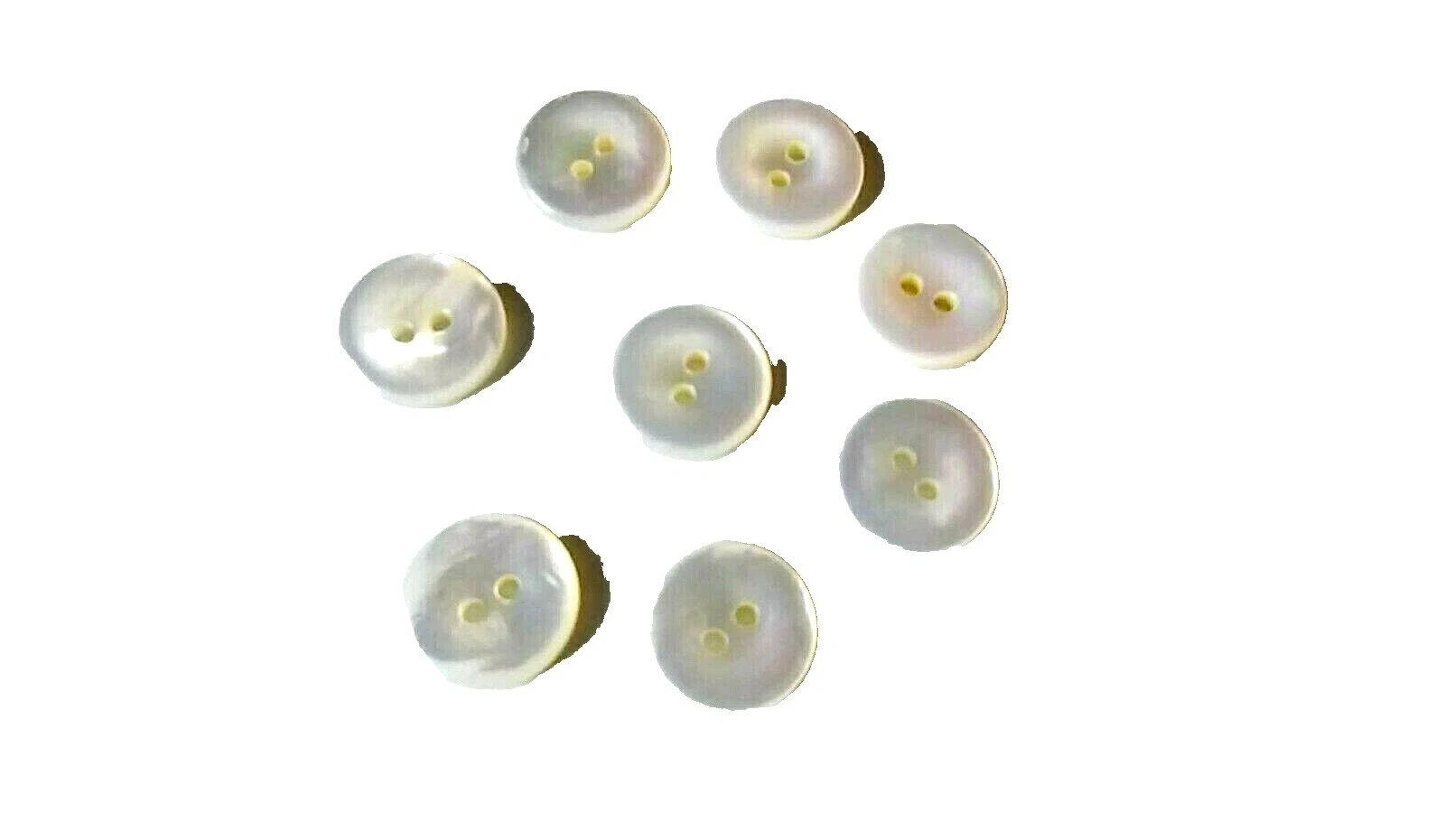 Crafts White 2-Hole Flat Button Sewing Buttons