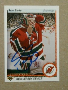 Sean Burke New Jersey Devils signed card | eBay
