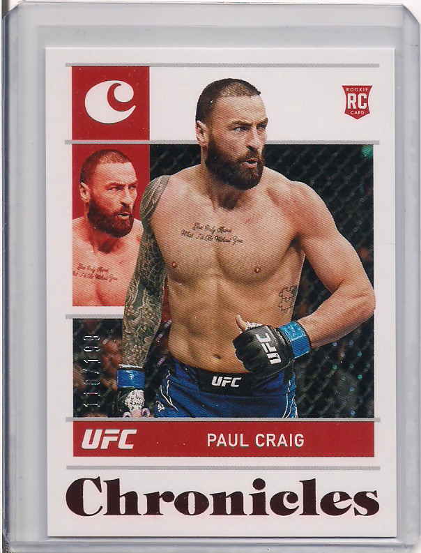 2022 Chronicles UFC #96 Paul Craig Red 118/199 Rookie RC