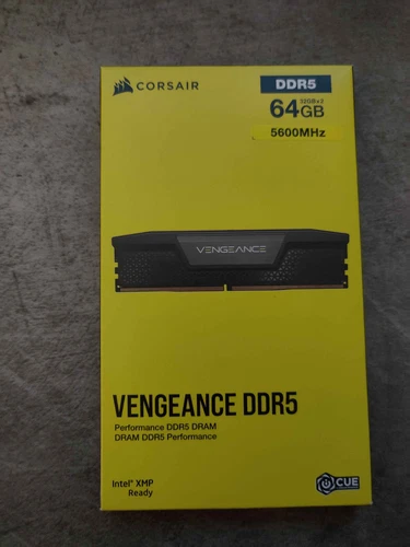 CORSAIR VENGEANCE 64GB (2 x 32GB) PC5-44800 (DDR5-5600) C40 DIMM Memory - Black