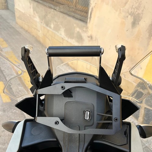 Supporto Per Cellulare GPS In ABS Per KTM Adventure 1050/1090/1190 – Nero, Antivibrazioni E Integrato