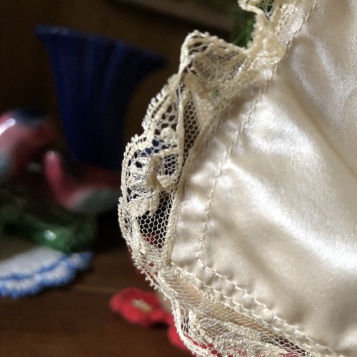 Vintage Antique 1900’s Edwardian Silk Lace Wedding Purse Very Nice - Foto 3 di 5