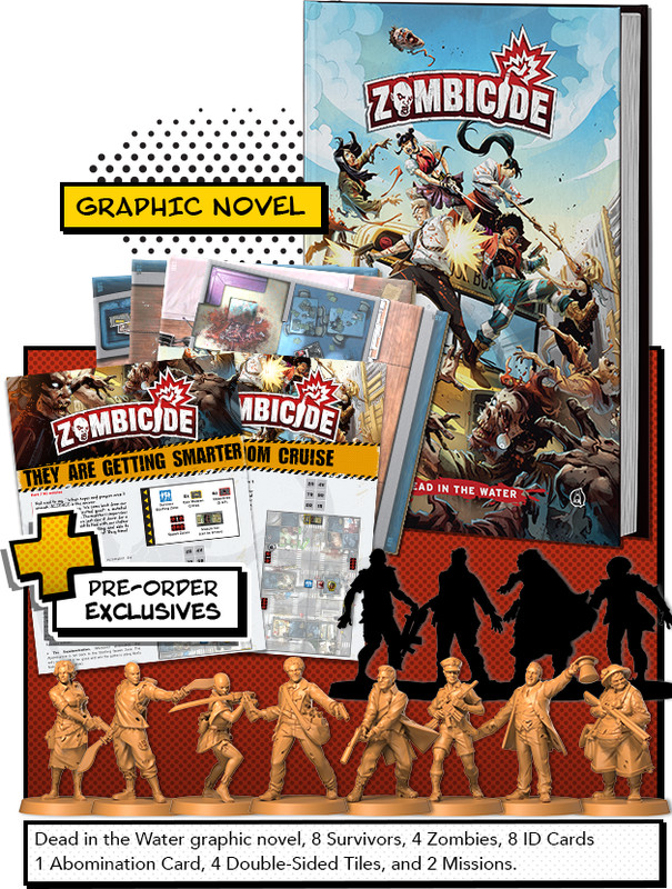 CMON Comics Vol. 2 Zombicide 2nd Edition: Dead in the Water + Extras New In Hand