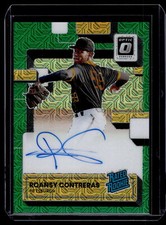 Roansy Contreras 2022 Panini Donruss Optic Green Mojo Auto Card /88 #RRS-RC