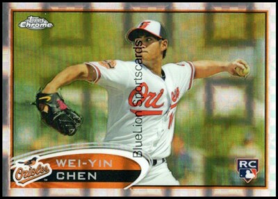  2012 Topps Chrome X-Fractor #188 Wei-Yin Chen RC