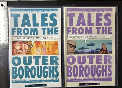 Lot of 2 Issues Of Fantagraphics TALES FROM THE OUTER BOROUGHS Mature #1 & #2