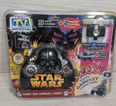2005 New/Sealed Star Wars Plug & Play TV Games Plus Game Key 2 More Games Rare