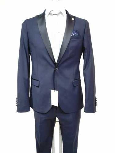ABITO VESTITO GIACCA CERIMONIA SPOSO UOMO MANUEL RITZ 2430AR3249 181009 BLU  PE | eBay