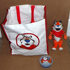 Kellogg's Frosted Flakes Tony the Tiger Plush Toy & Tote Bag & Snack Contanier