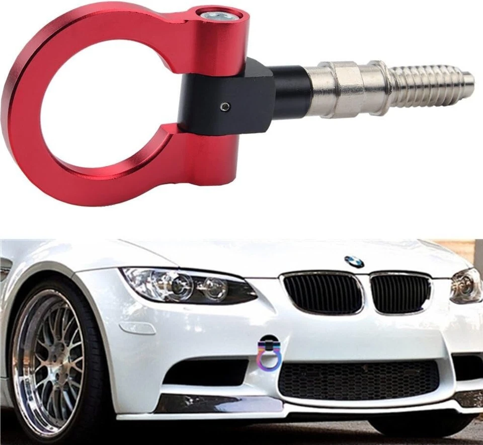 Durable Red Tow Hook Compatible with BMW Series & Mini Cooper - High Performance Foto 3 de 4