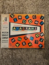 1958 Milton Bradley Company Plastic Anagrams game in original box. 