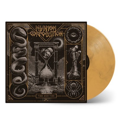 PHANTOM CORPORATION - time and tide LP orange marbled