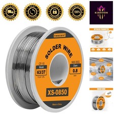 High Purity 63/37 Tin-Lead Solder Wire - 0.8mm 50g for Fast Electronics Repair