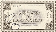 HARRY POTTER: Gary Oldman Signed London To Hogwarts Train Ticket [19852]