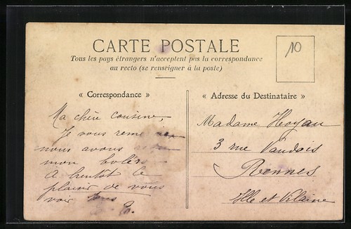 CPA Ernée, Place Mazarine 1908 - Picture 2 of 2