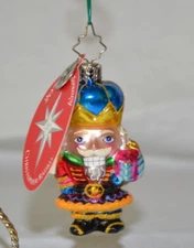 Christopher Radko Nutty But Nice Gem 3" Tall Christmas Nutcracker Ornament