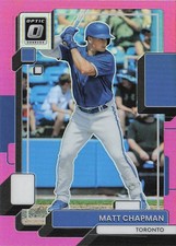 2022 Donruss Optic #151 Matt Chapman Pink Prizm Toronto Blue Jays