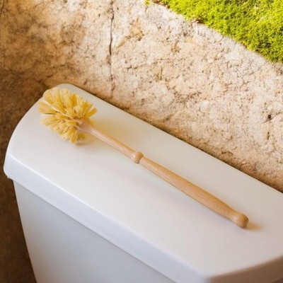 Bamboo Toilet Bowl Brush Cleaner | Eco Friendly & Plastic Free