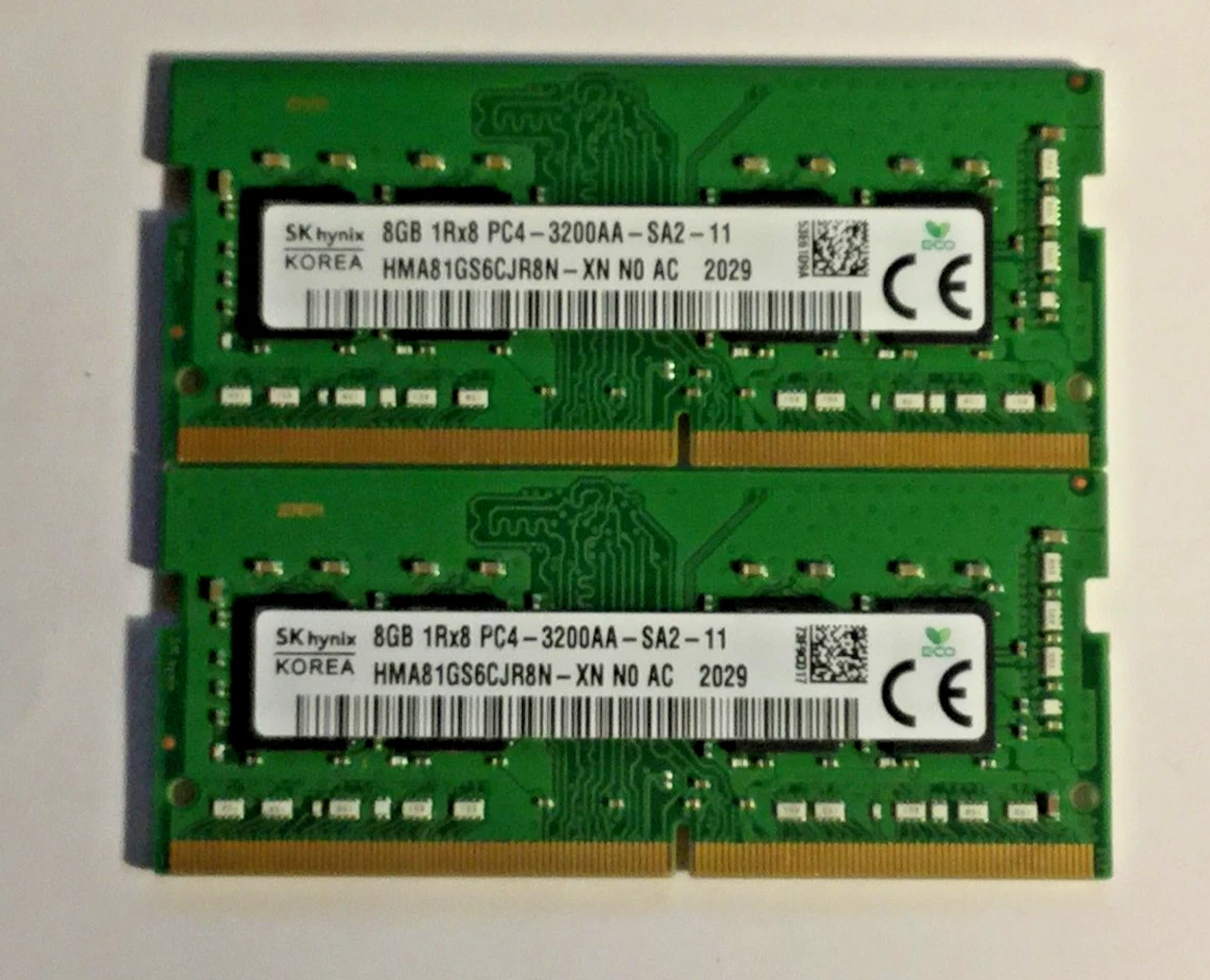 PC4-25600 (DDR4-3200) Bus Speed Computer RAM 8 GB Capacity per