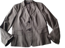 LAFAYETTE 148 BLAZER, Ladies Jacket, SZ 14 wool BLEND , STRIPES E