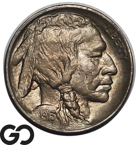 1913 Buffalo Nickel Type 1, Stunning Razor Sharp Gem BU++, Full Strike
