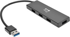 TRIPP-LITE 4-Port Portable Slim USB 3.0 Super Speed Hub w/Built In Cable