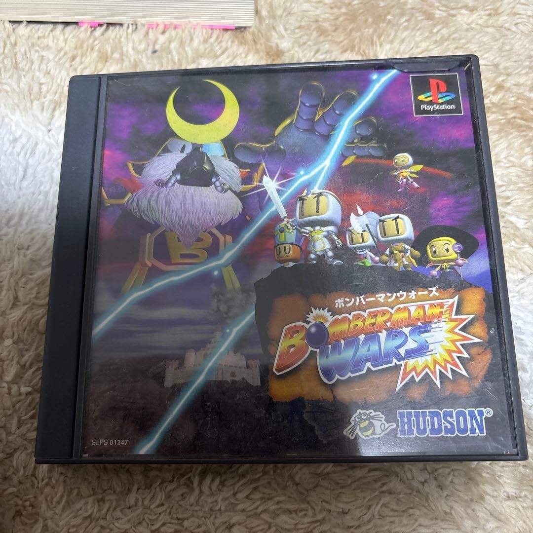 Bomberman Wars PS1 Used Tested Japanese ver with Case JP ver Genuine Game