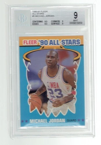 1990 Fleer Jordan BGS 9