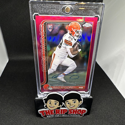 Topps Chrome 2025 Dylan Sampson RA-DSA Magenta /399 Auto RC Browns