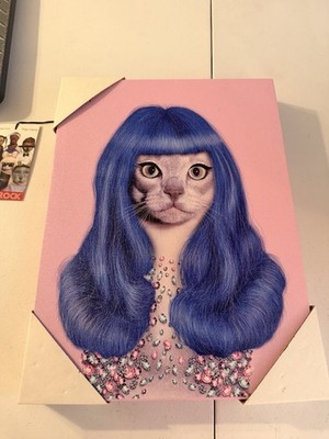 Empire Art Direct Cat Kitty Katty Perry Graphic Wall Art