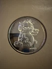 Garfield Cat Collectible Coin 1 Troy oz .999 Fine Silver Round