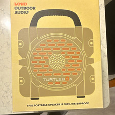 Turtlebox Portable Speaker Waterproof Rugged Wireless Stereo Pairing USB-C Gray