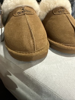 Bearpaw Loki II 671W Women's Sheepskin Fur-Lined Slippers Hickory Brown Size 7