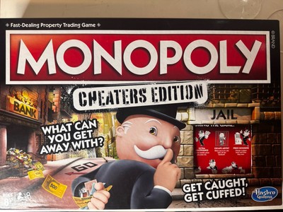 Monopoly Cheaters Edition COMPLETE Hasbro Gaming 2017 Penguin T-Rex Cat Tokens