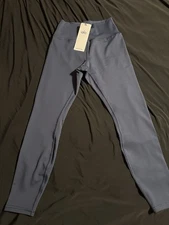 Alo High-Waist Airbrush Leggings Womens Large Blue High-Line Athletic Yoga NEW