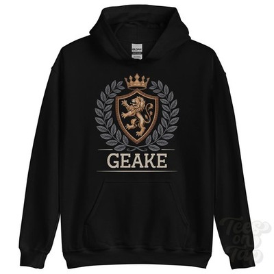 GEAKE FANTASY WAPPEN HOODIE Neuheit Parodie Familienname Wappen