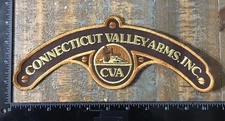 Vintage CONNECTICUT VALLEY ARMS Firearms Guns Advertising Logo Back Patch CVA
